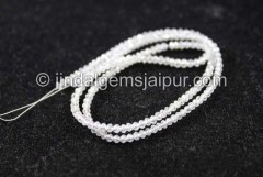 White Diamond Faceted Roundelle